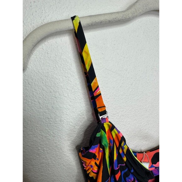 Maaji Small Reversible Katy Swimsuit One Piece Cut Out Tropical Multicolor NWT - Picture 9 of 16